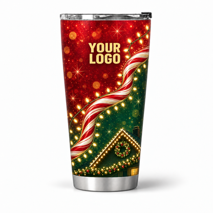 HLN017 personalized tumbler 20oz front product mockup