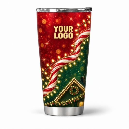 HLN017 personalized tumbler 20oz front product mockup