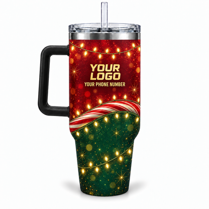 HLN017 personalized tumbler 40oz back product mockup