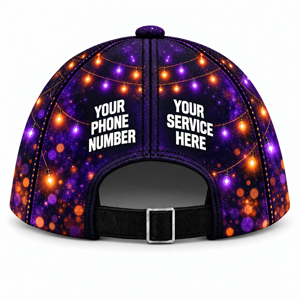HLN018 personalized cap back product mockup