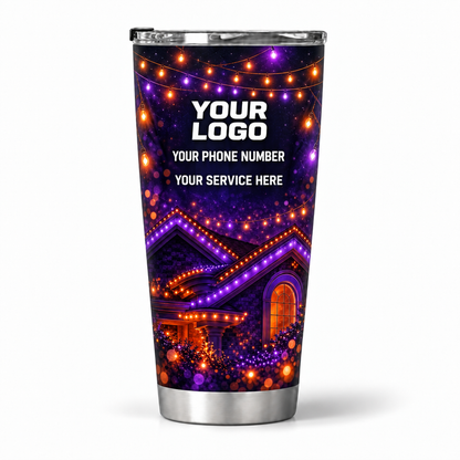 HLN018 personalized tumbler 20oz back product mockup