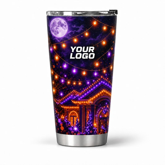 HLN018 personalized tumbler 20oz front product mockup