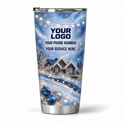 HLN019 personalized tumbler 20oz back product mockup