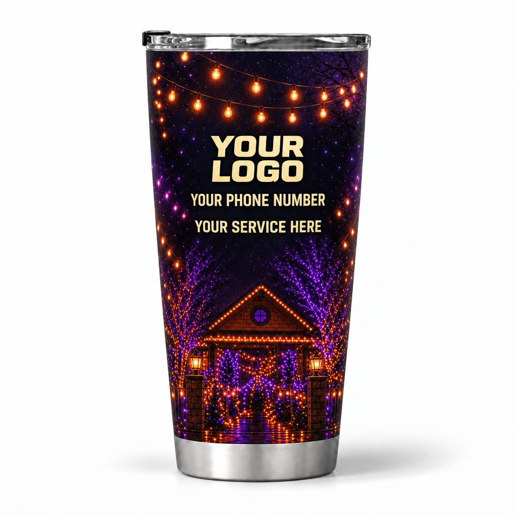 HLN020 personalized tumbler 20oz back product mockup