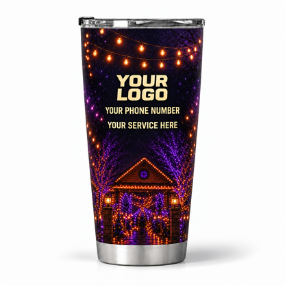 HLN020 personalized tumbler 20oz back product mockup