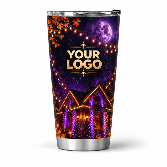 HLN020 personalized tumbler 20oz front product mockup