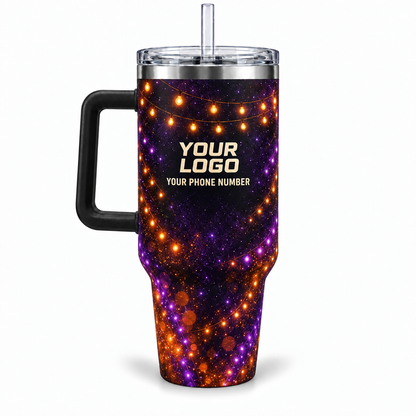 HLN020 personalized tumbler 40oz back product mockup