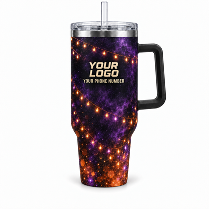 HLN020 personalized tumbler 40oz front product mockup