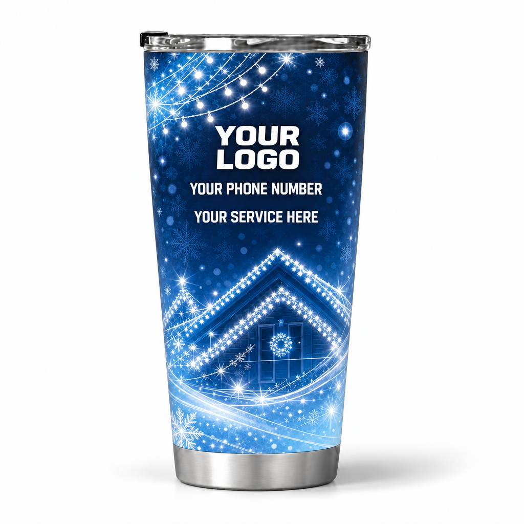 HLN021 personalized tumbler 20oz back product mockup