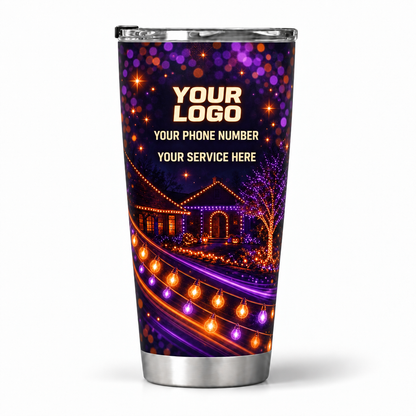 HLN022 personalized tumbler 20oz back product mockup