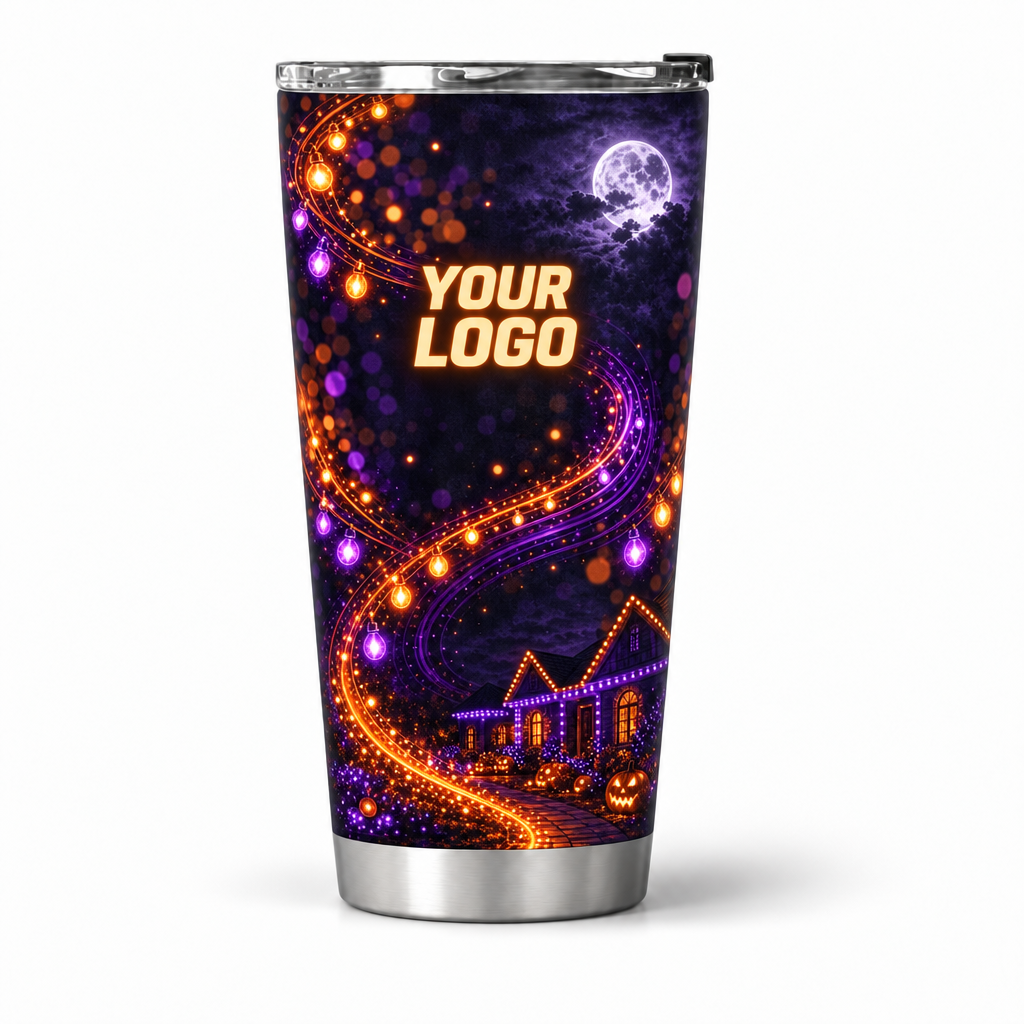 HLN022 personalized tumbler 20oz front product mockup