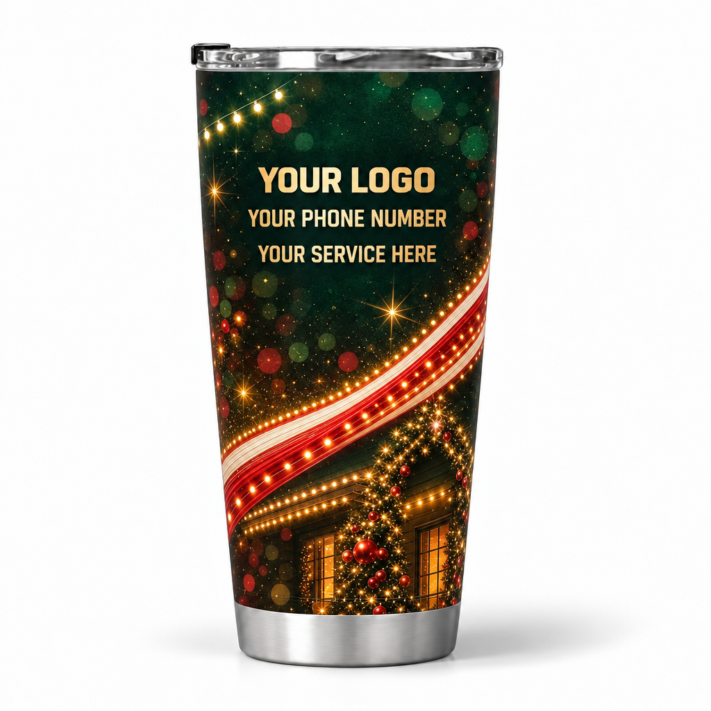 HLN023 personalized tumbler 20oz back product mockup