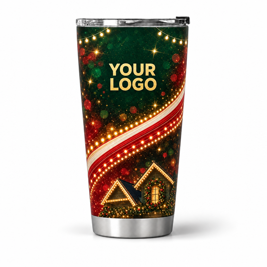 HLN023 personalized tumbler 20oz front product mockup