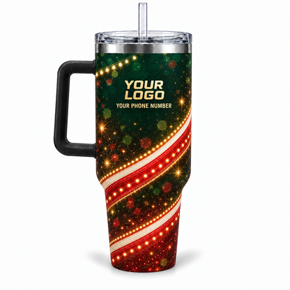 HLN023 personalized tumbler 40oz back product mockup