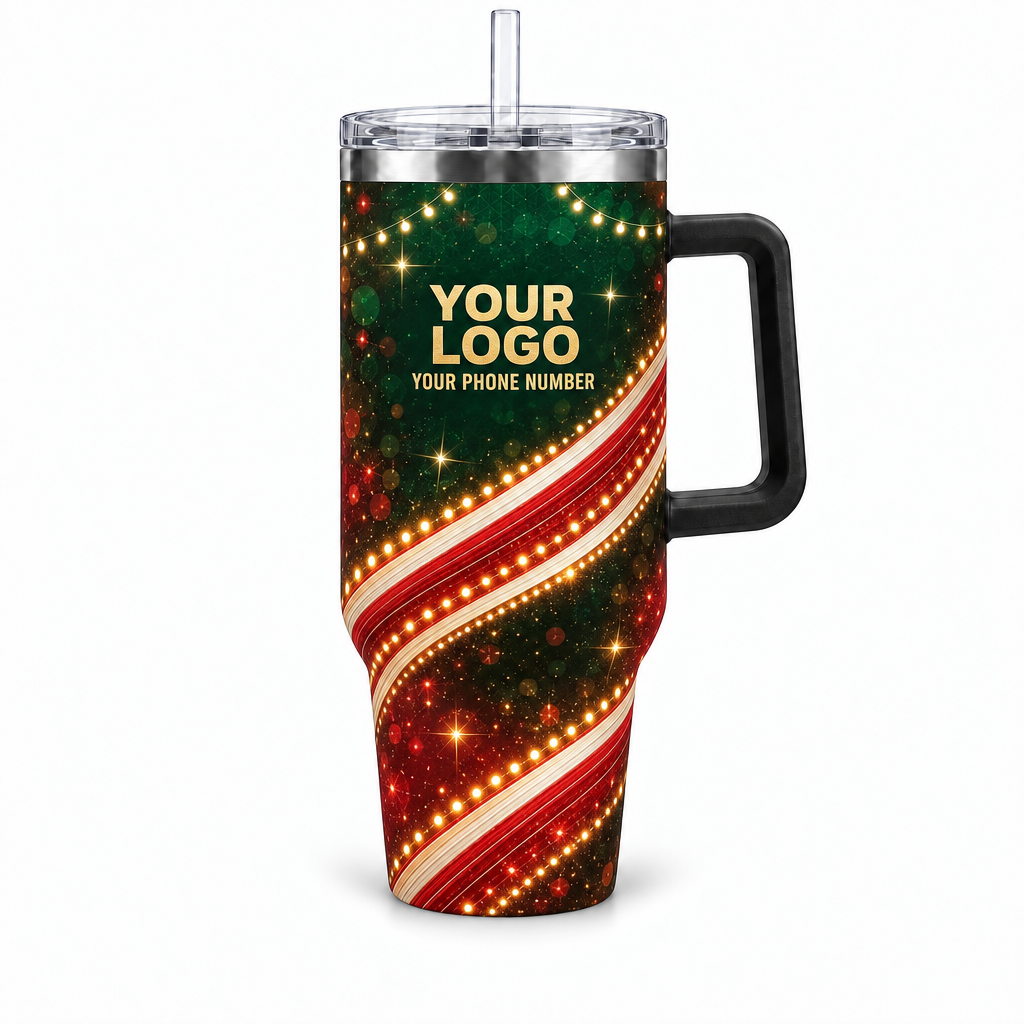 HLN023 personalized tumbler 40oz front product mockup