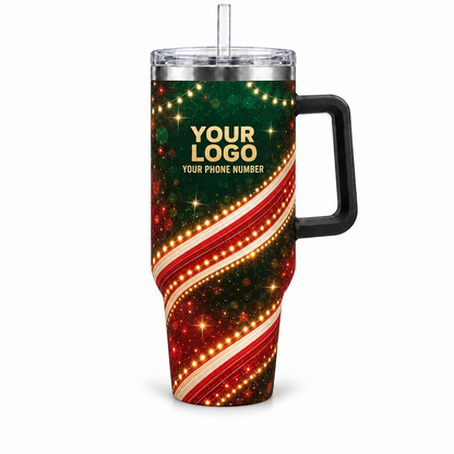 HLN023 personalized tumbler 40oz front product mockup