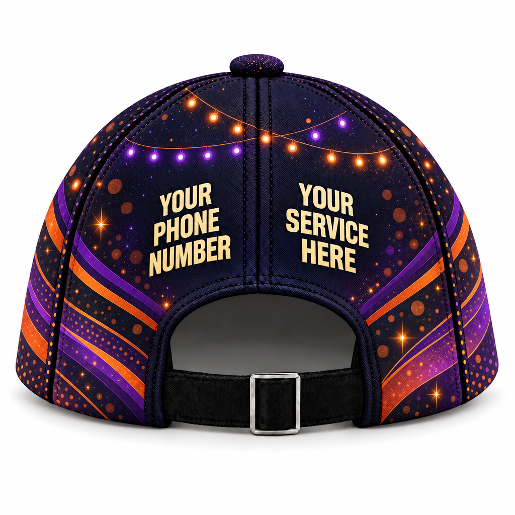 HLN024 personalized cap back product mockup