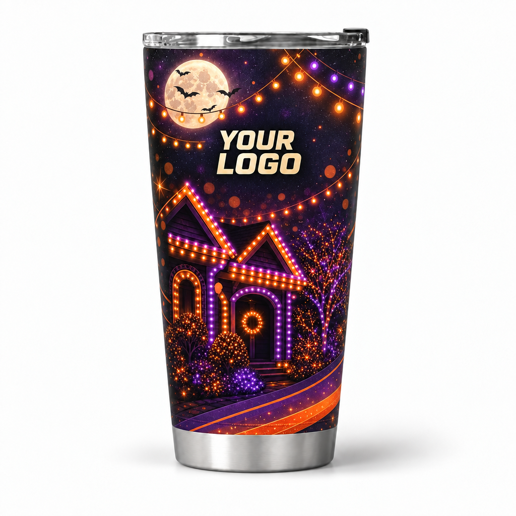 HLN024 personalized tumbler 20oz front product mockup