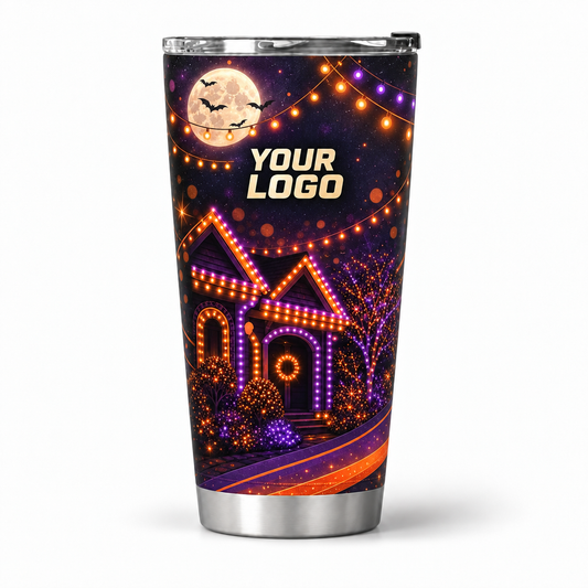 HLN024 personalized tumbler 20oz front product mockup