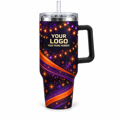 HLN024 personalized tumbler 40oz front product mockup