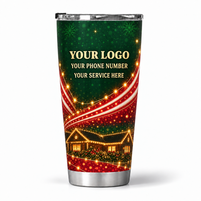 HLN025 personalized tumbler 20oz back product mockup