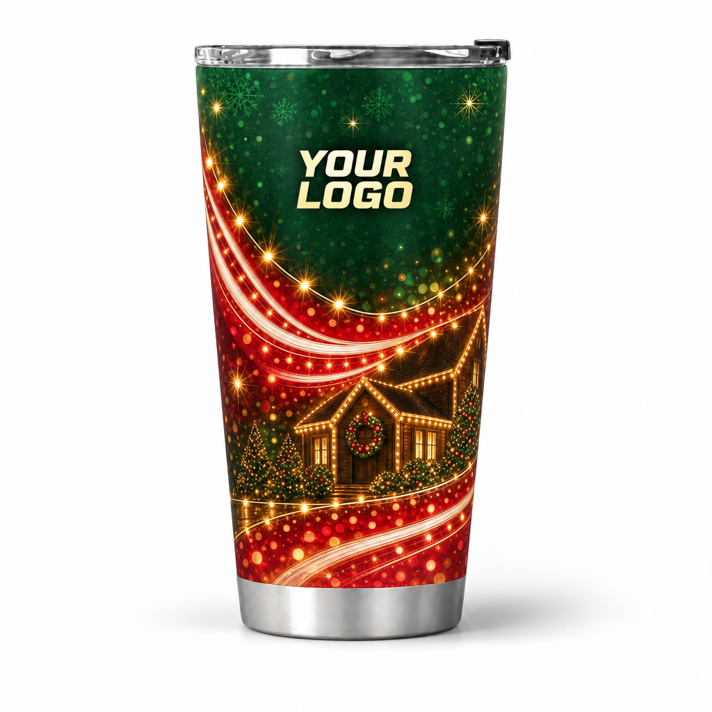 HLN025 personalized tumbler 20oz front product mockup