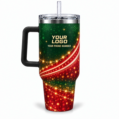 HLN025 personalized tumbler 40oz back product mockup