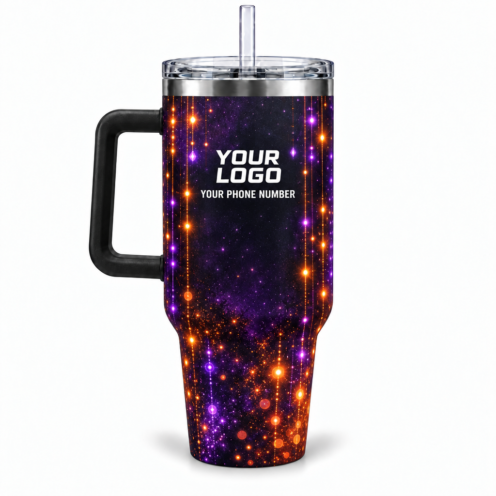 HLN026 personalized tumbler 40oz back product mockup