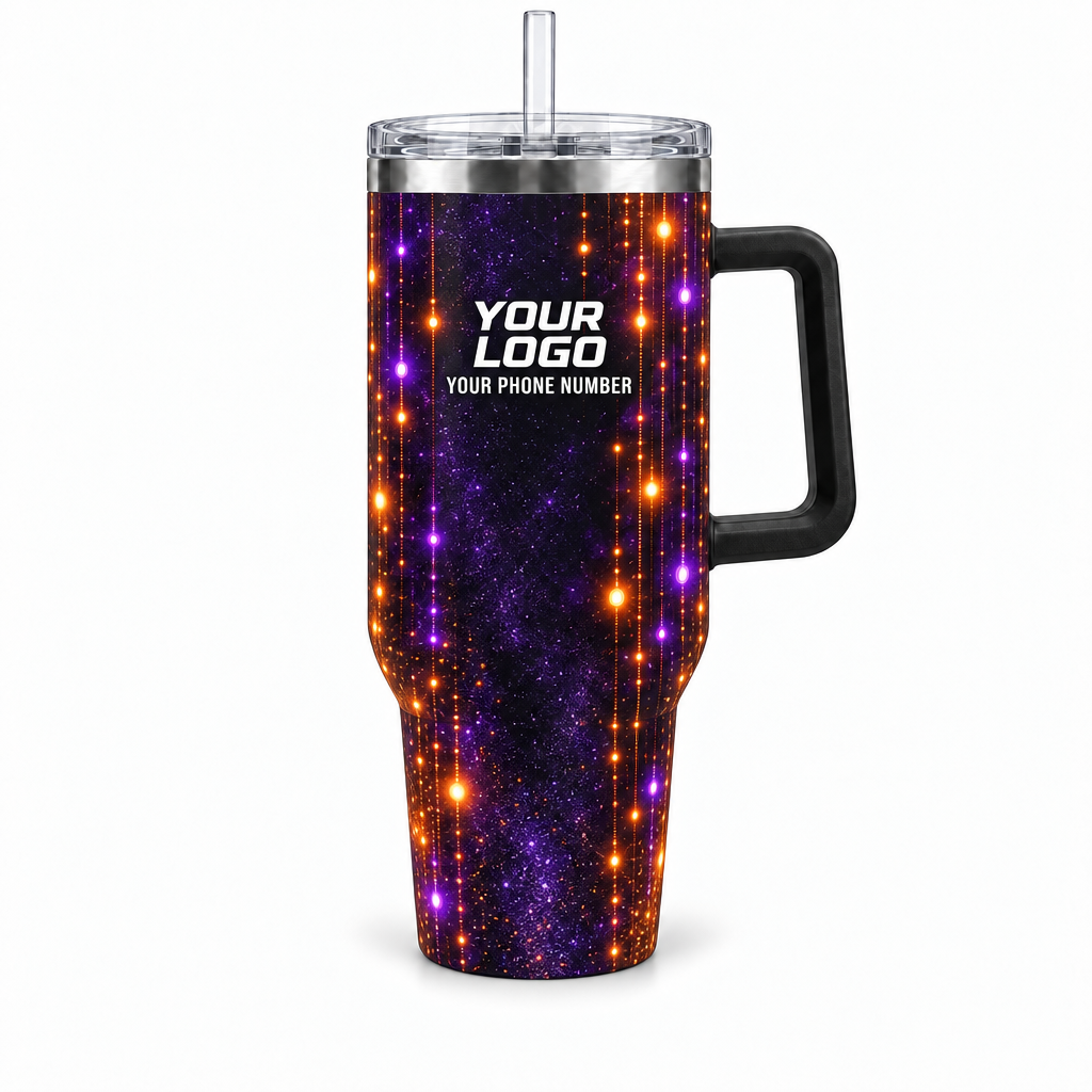 HLN026 personalized tumbler 40oz front product mockup