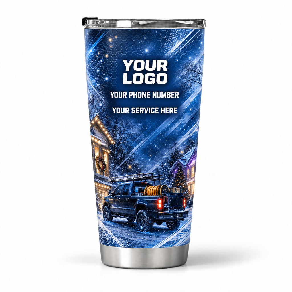 HLN027 personalized tumbler 20oz back product mockup