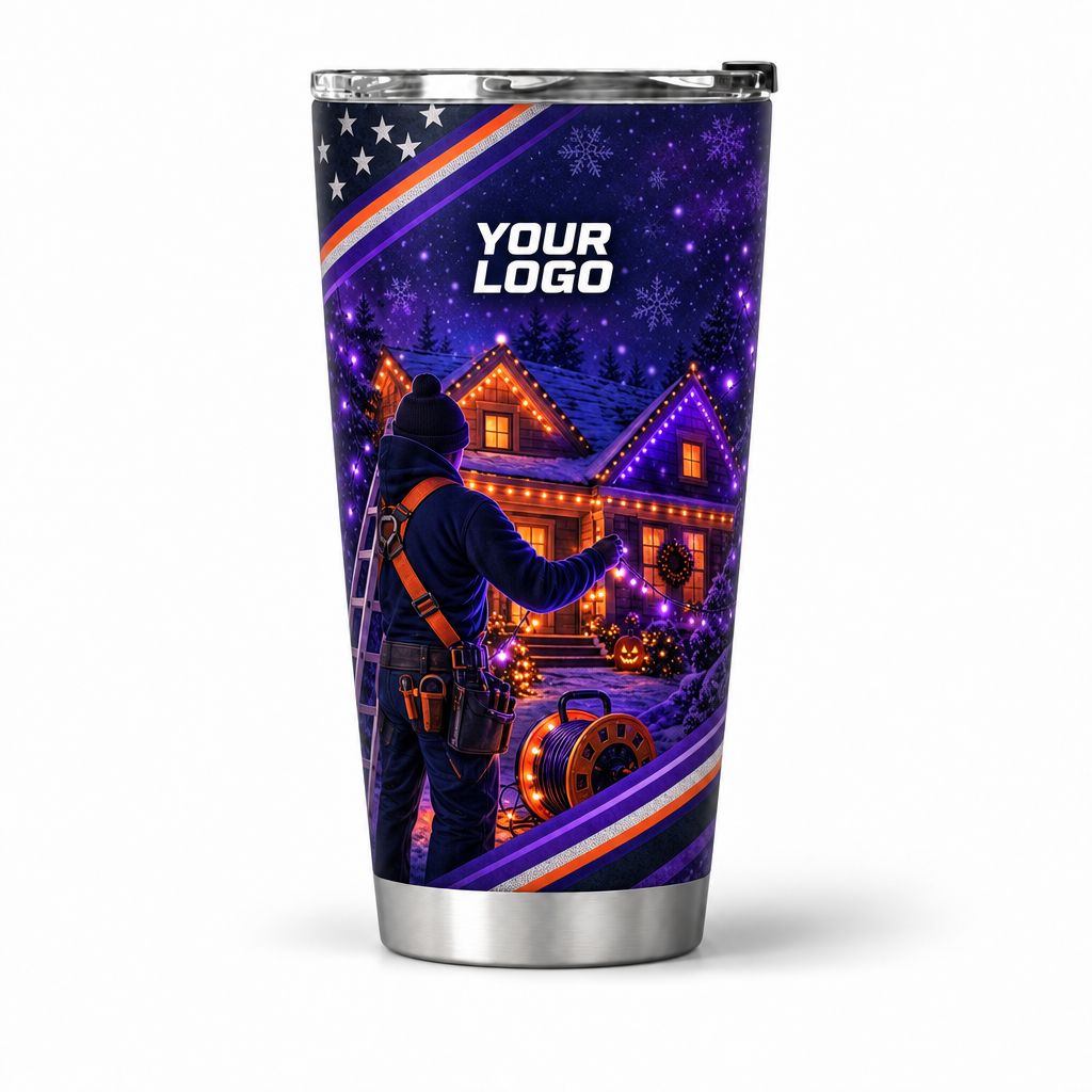 HLN028 personalized tumbler 20oz front product mockup