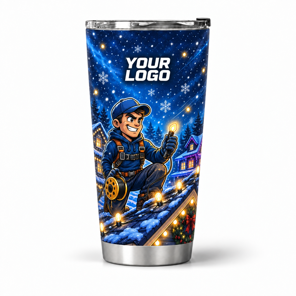 HLN029 personalized tumbler 20oz front product mockup