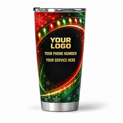 HLN030 personalized tumbler 20oz back product mockup