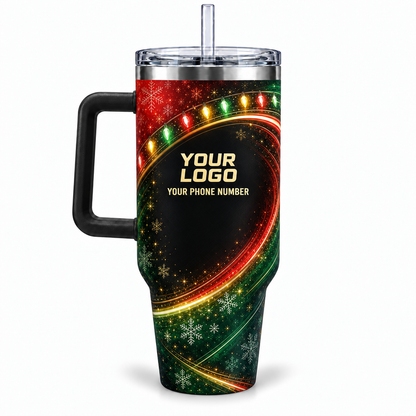 HLN030 personalized tumbler 40oz back product mockup