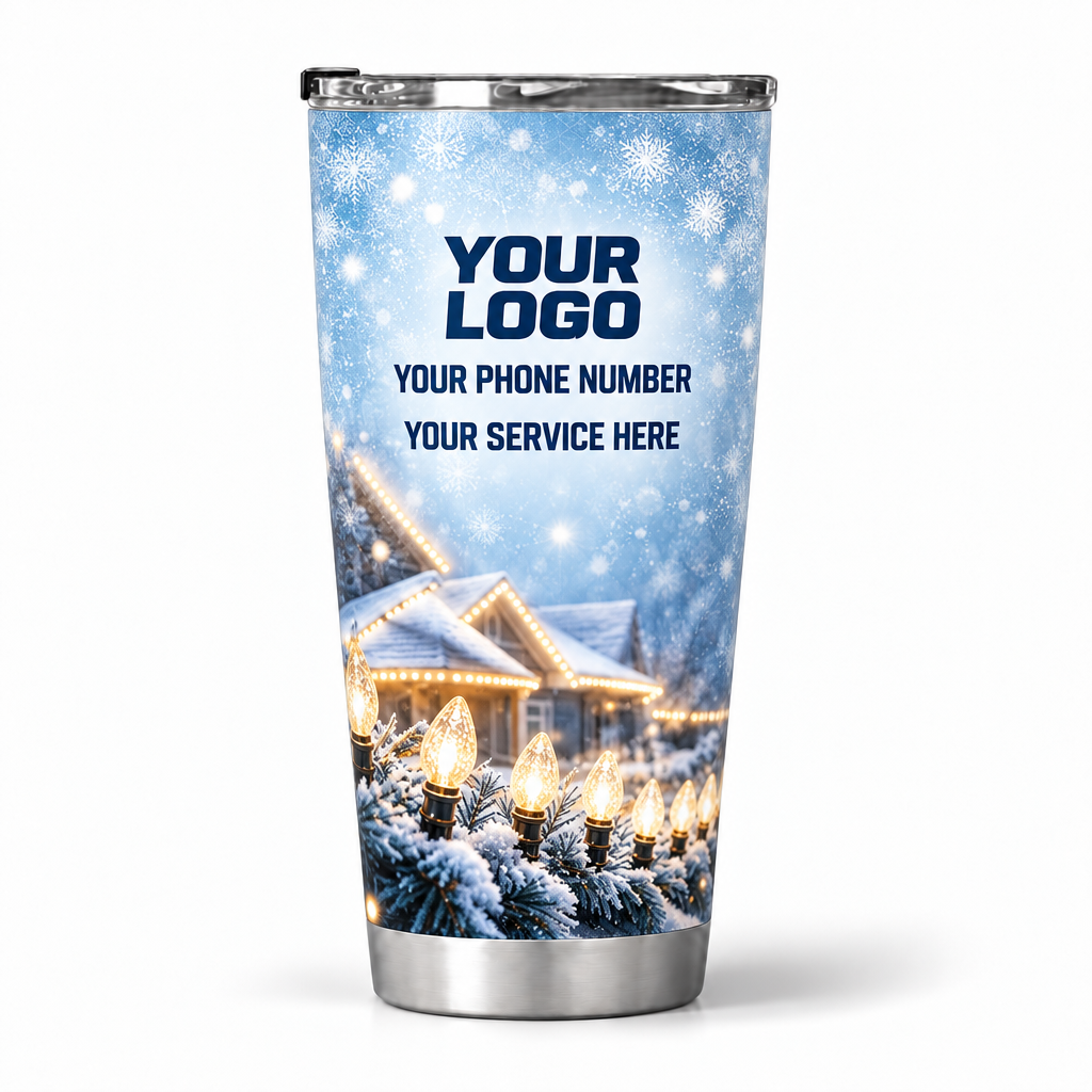 HLN031 personalized tumbler 20oz back product mockup