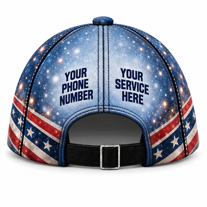 HLN032 personalized cap back product mockup