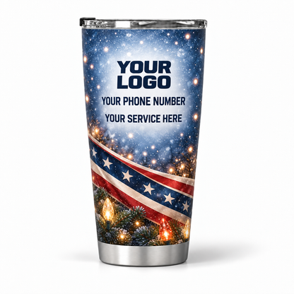 HLN032 personalized tumbler 20oz back product mockup
