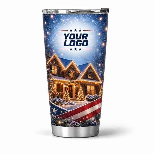 HLN032 personalized tumbler 20oz front product mockup