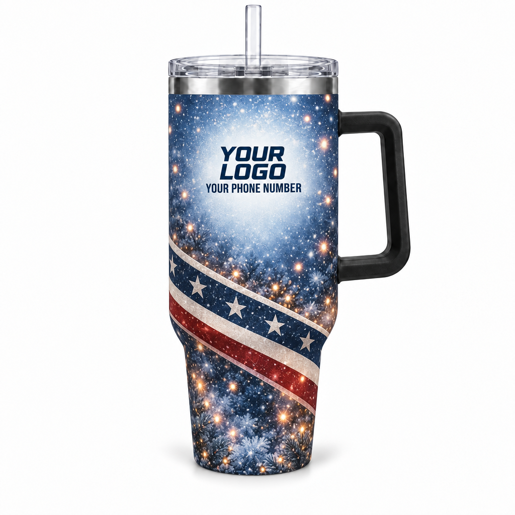 HLN032 personalized tumbler 40oz front product mockup