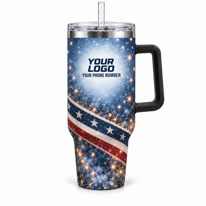 HLN032 personalized tumbler 40oz front product mockup
