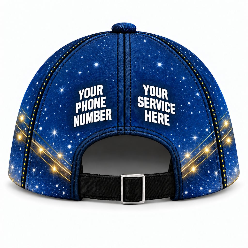 HLN033 personalized cap back product mockup