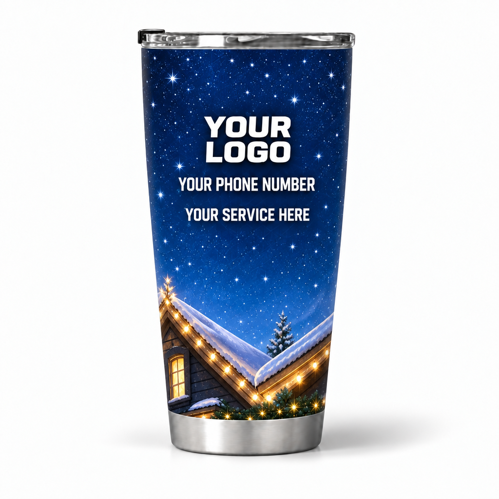 HLN033 personalized tumbler 20oz back product mockup