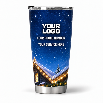 HLN033 personalized tumbler 20oz back product mockup