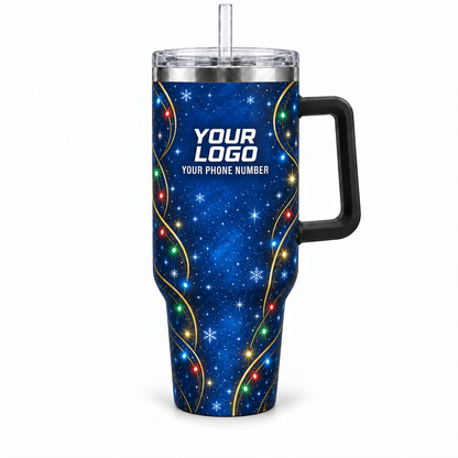 HLN033 personalized tumbler 40oz front product mockup