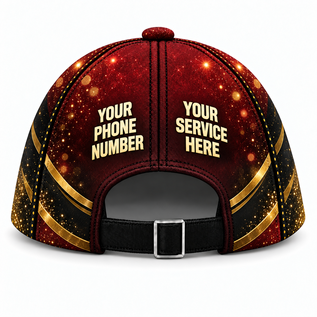 HLN035 personalized cap back product mockup