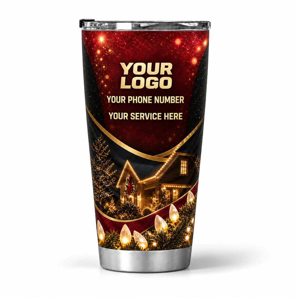 HLN035 personalized tumbler 20oz back product mockup