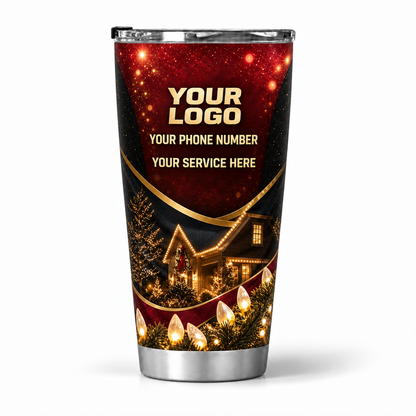 HLN035 personalized tumbler 20oz back product mockup