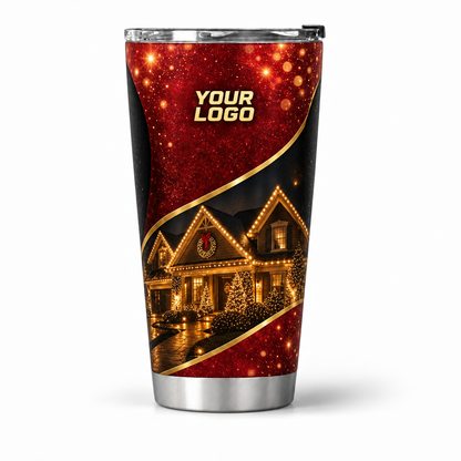 HLN035 personalized tumbler 20oz front product mockup