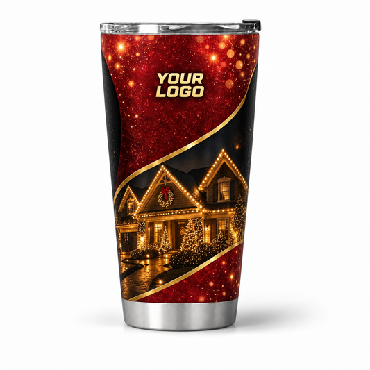 HLN035 personalized tumbler 20oz front product mockup