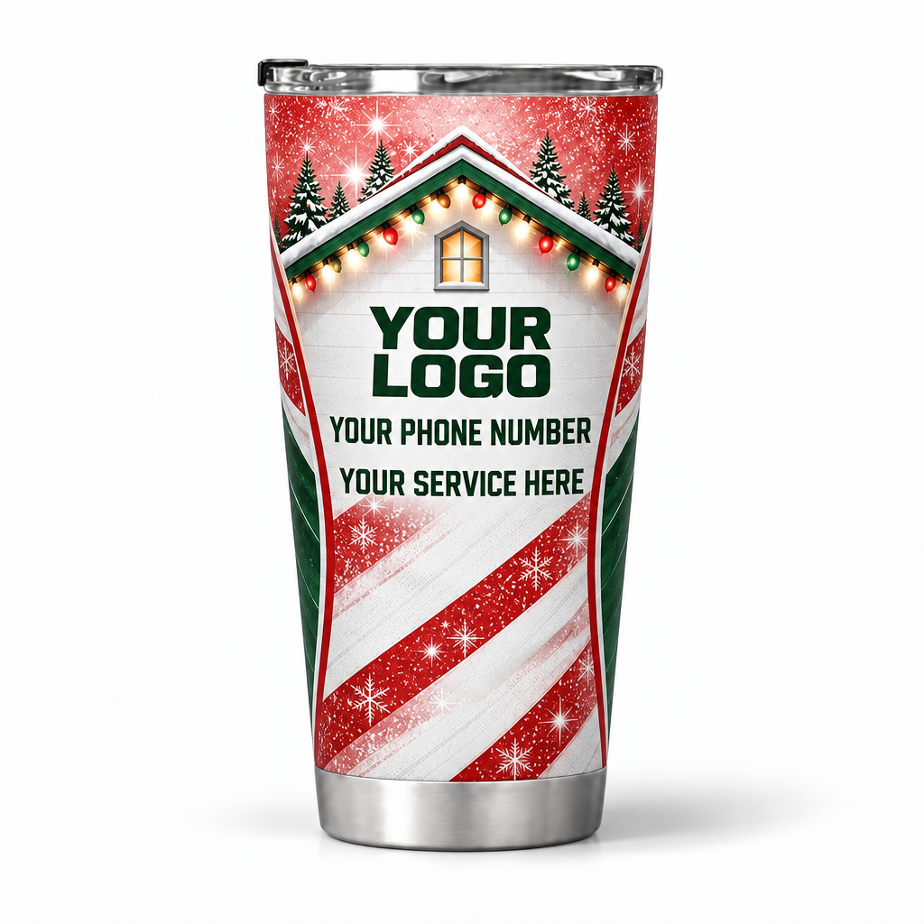 HLN036 personalized tumbler 20oz back product mockup